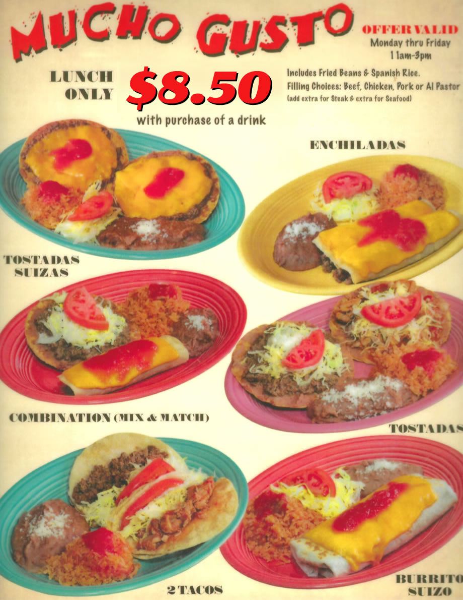 Mucho Gusto Lunch Specials